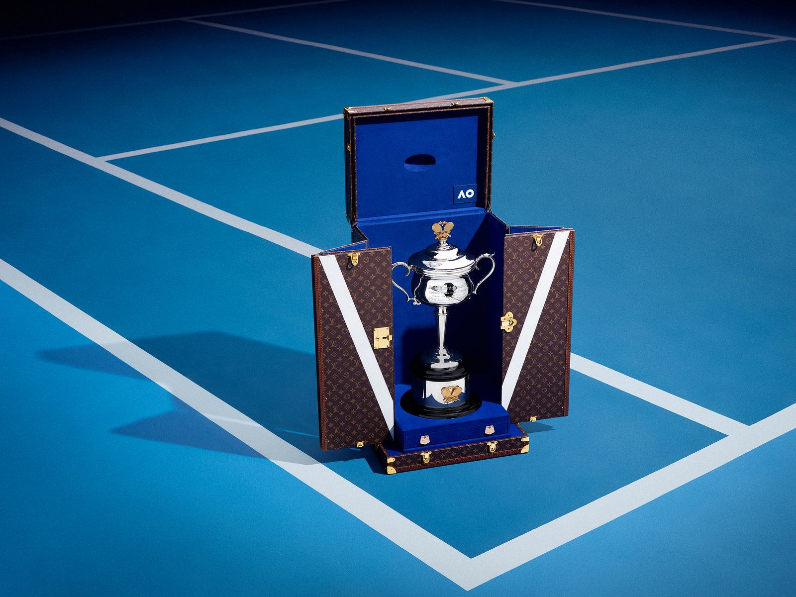 Louis Vuitton Designed Custom Trophy Cases for the Australian Open