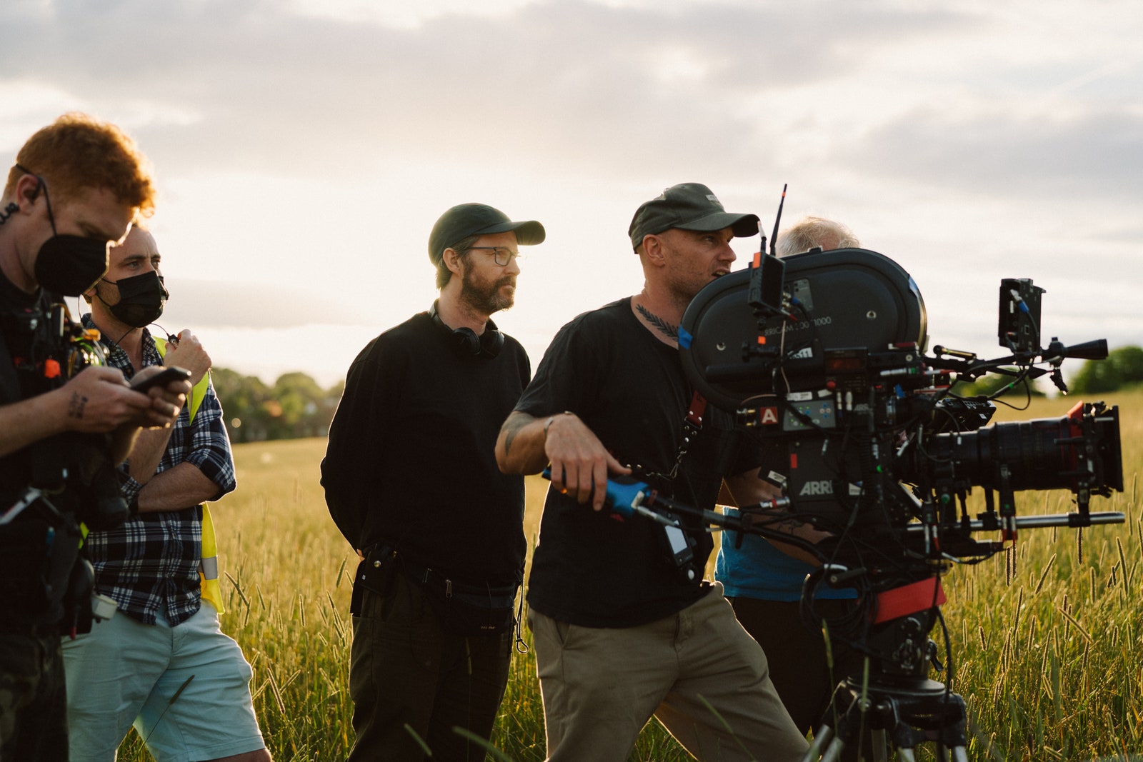 Andrew Haigh  on the set of All of Us Strangers.