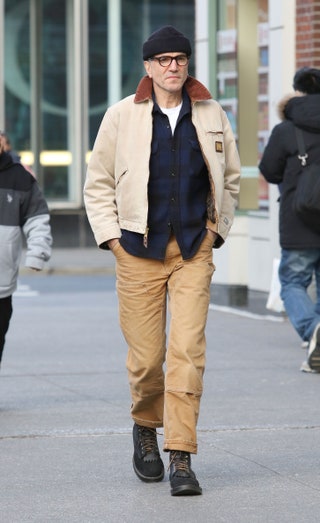 Judging by his Carhartt jacket and cameltoned doubleknee pants we assume Sir Daniel was knighted primarily for his...
