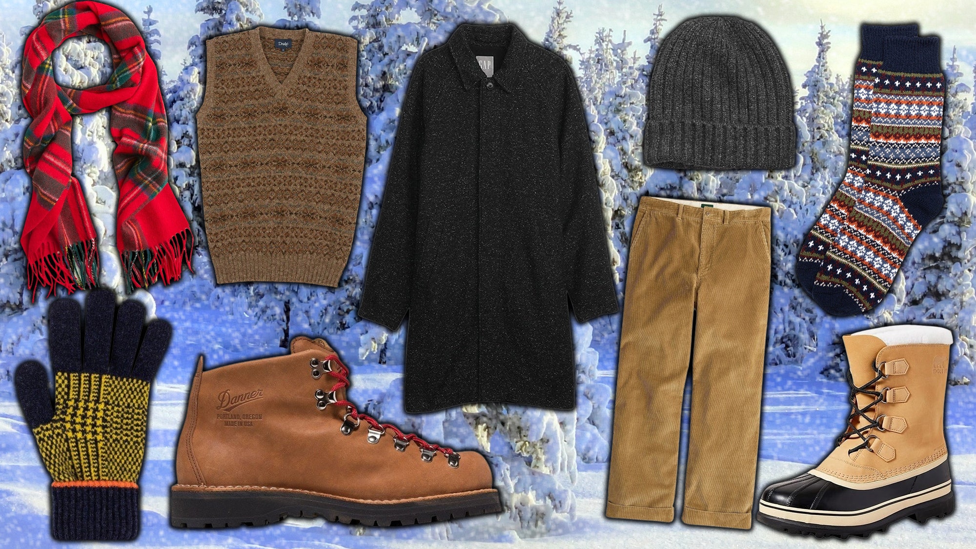 A smattering of the best winter clothes for men.